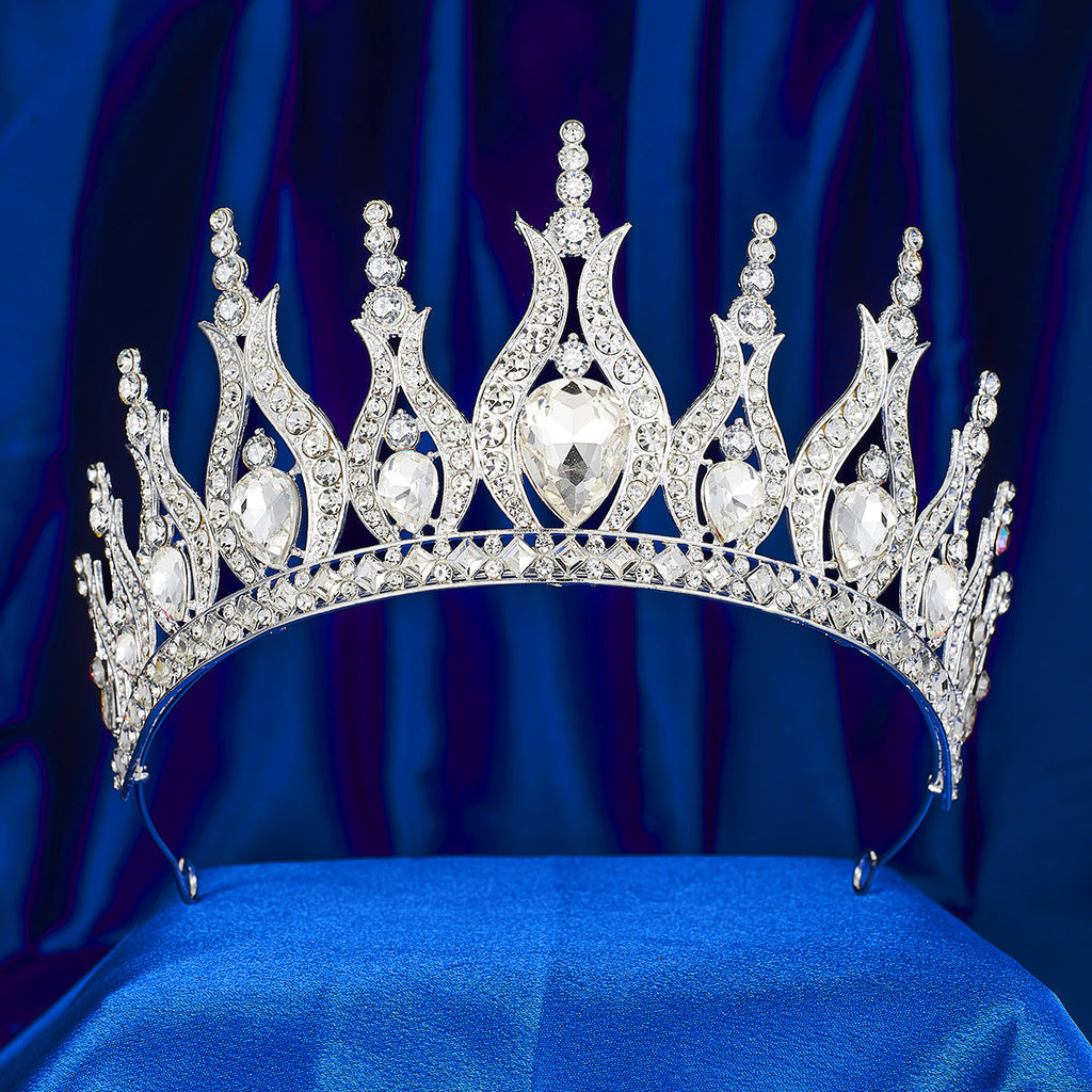 Brides Crystal Crown Party Ball Gown Headpiece