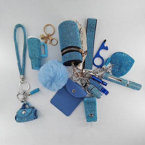 13-Piece Self-Defense Mini Lipstick Keychain Set