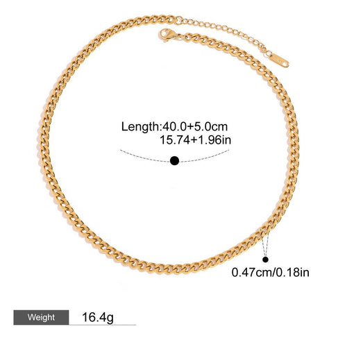 18K Gold Chain Design Exquisite Fashion Necklace