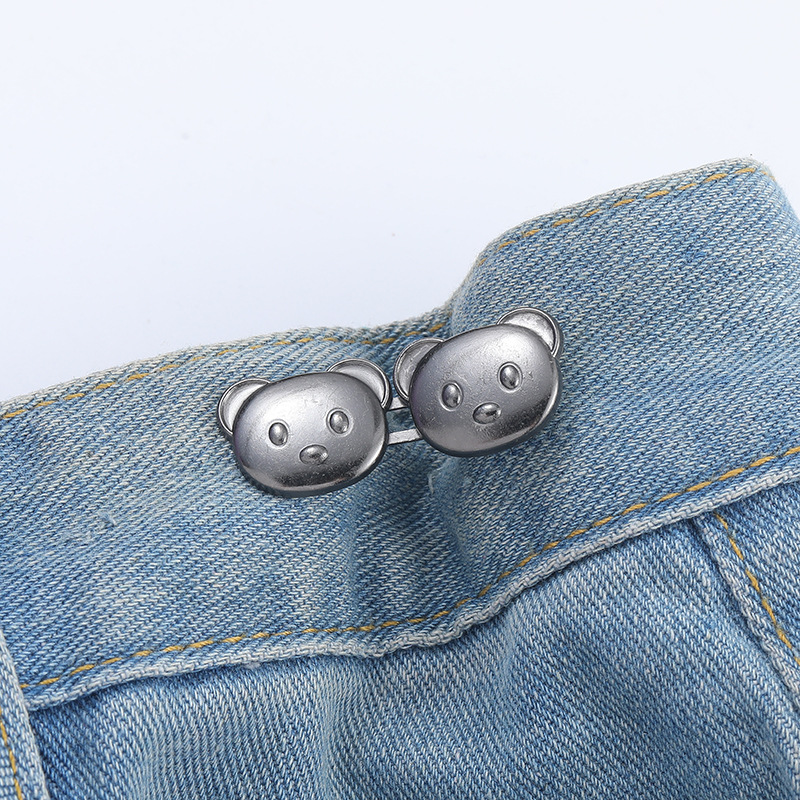 Bear head waist buckle-copper-alloy-1 pair