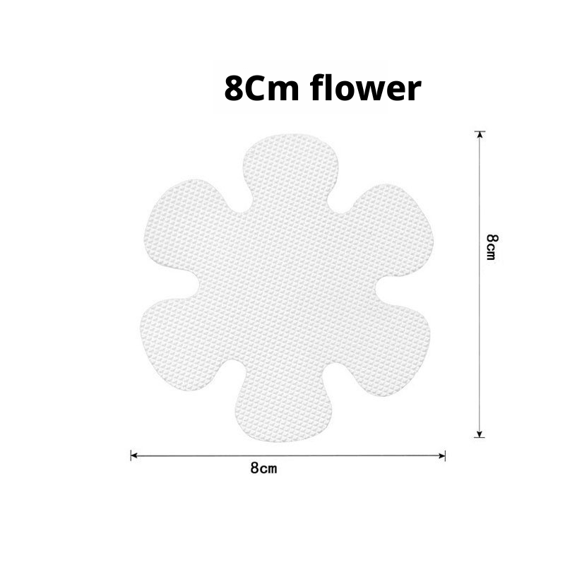 Anti-slip sticker-Snowflake-Black-8 * 8cm-with black scraper-PEVA-12 pieces