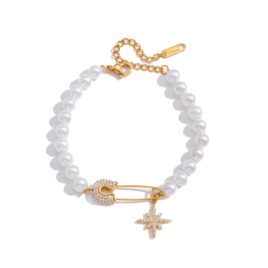 Pearl Star Stainless Steel Bracelet Collection