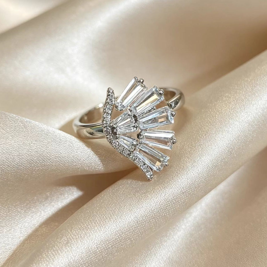 Personalized Zircon Womens Ring