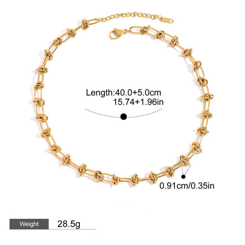 18K gold chain design simple and elegant necklace