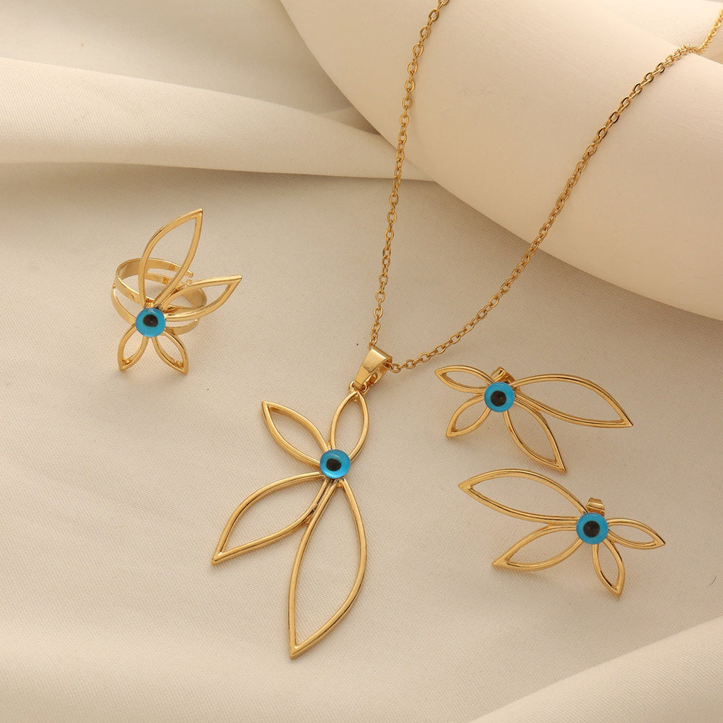 Petal Evil Eye Jewelry Set