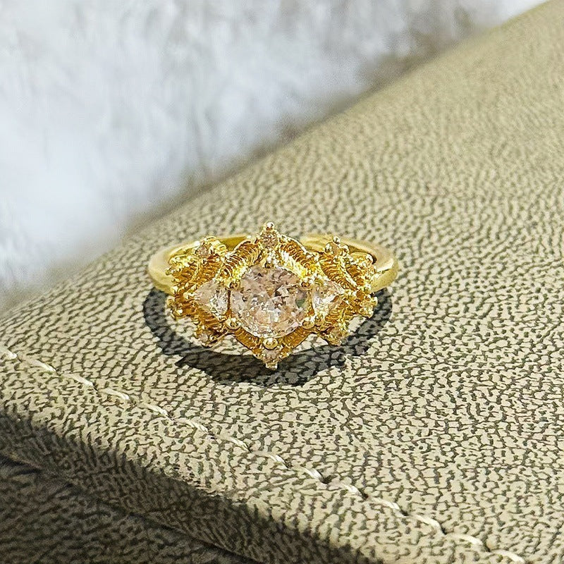 Womens Versatile Trendy Niche Ring
