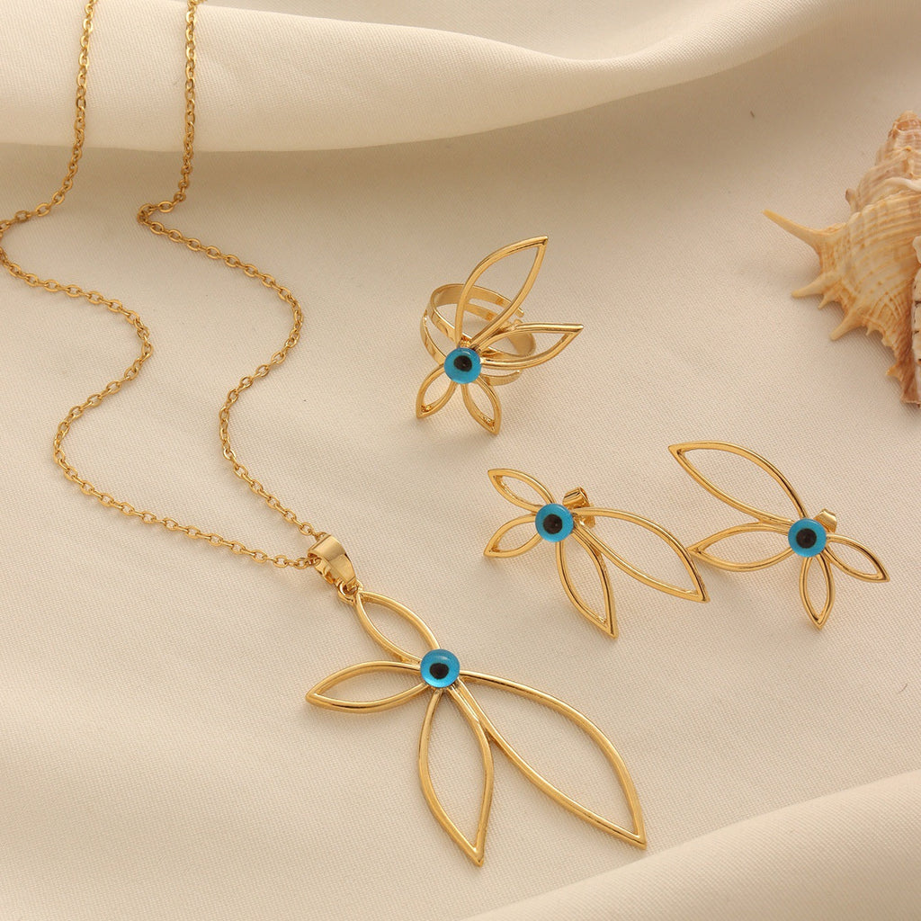 Petal Evil Eye Jewelry Set