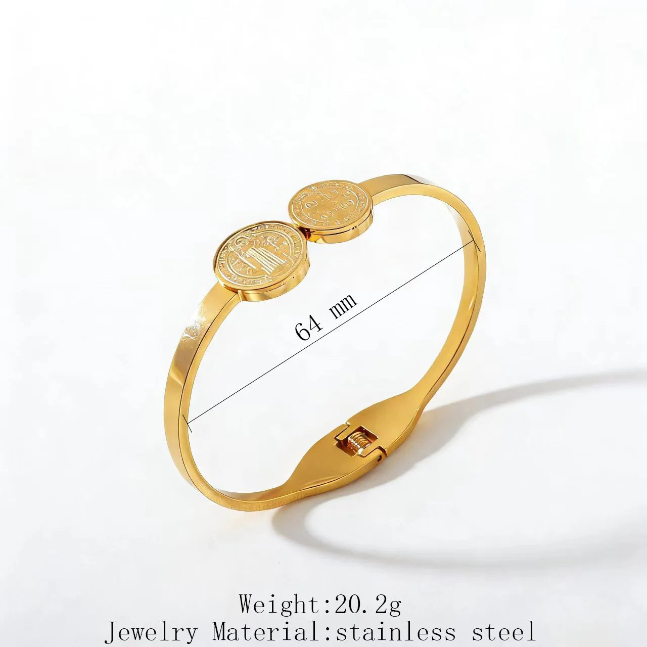 Stainless Steel Religious Priest Spring Bracelet