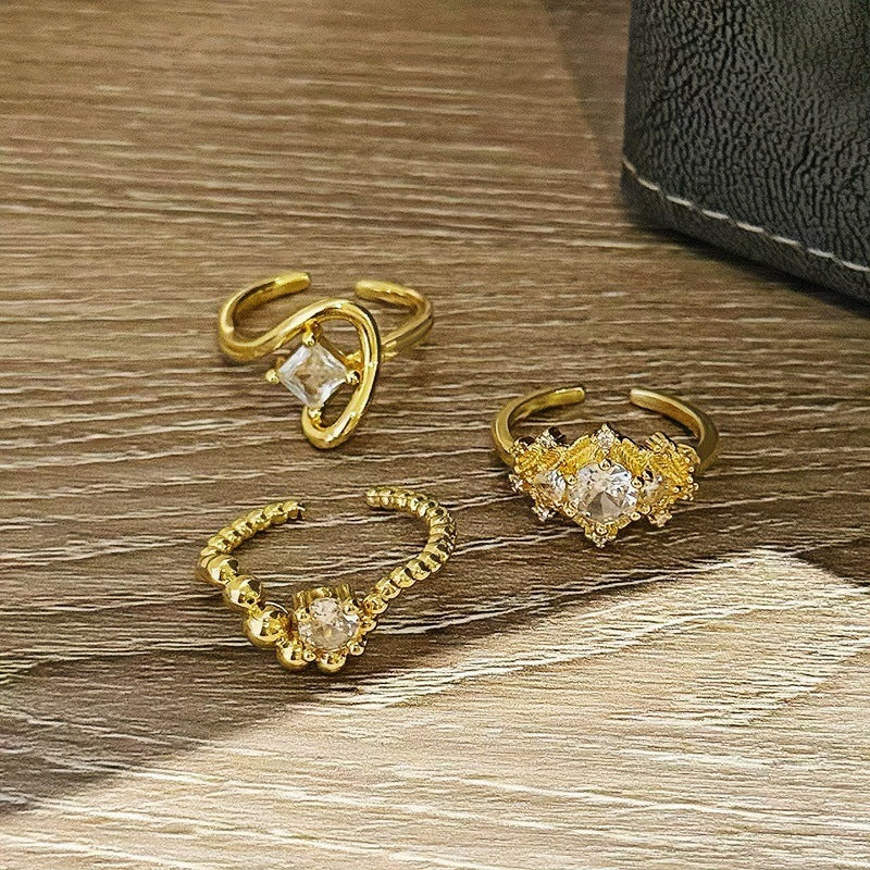 Womens Versatile Trendy Niche Ring