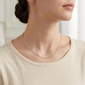 925 Sterling Silver Sterling  Chain Necklace with Adjustable Extender and S Charm