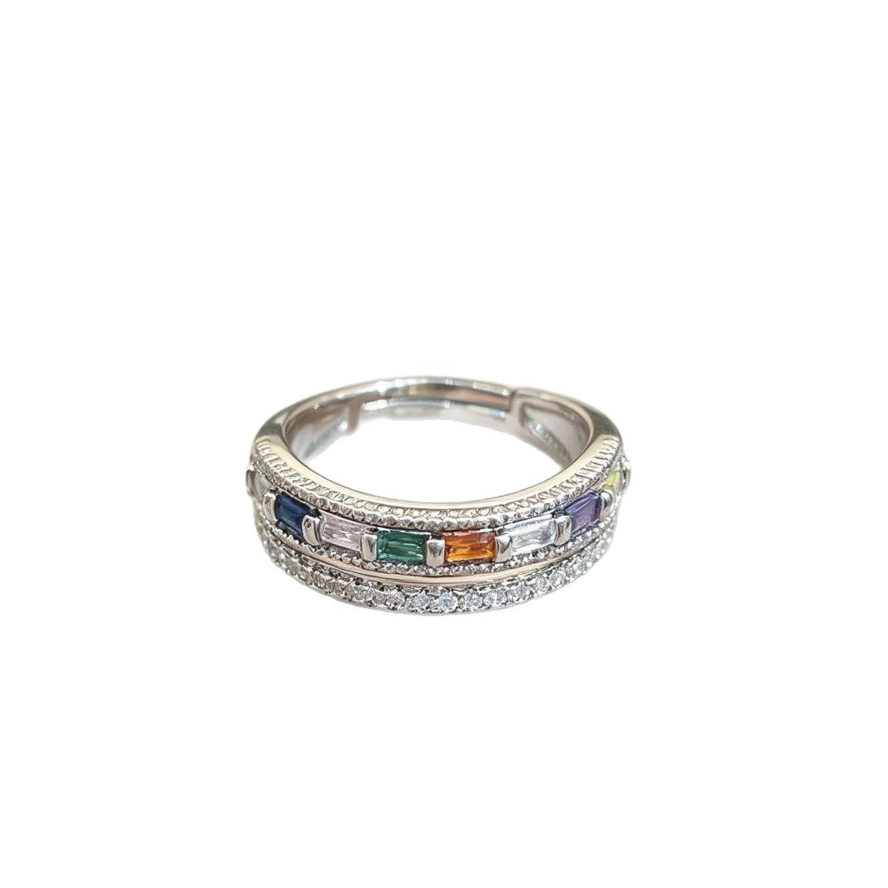 Elegant Gold-plated Double-layer Ring