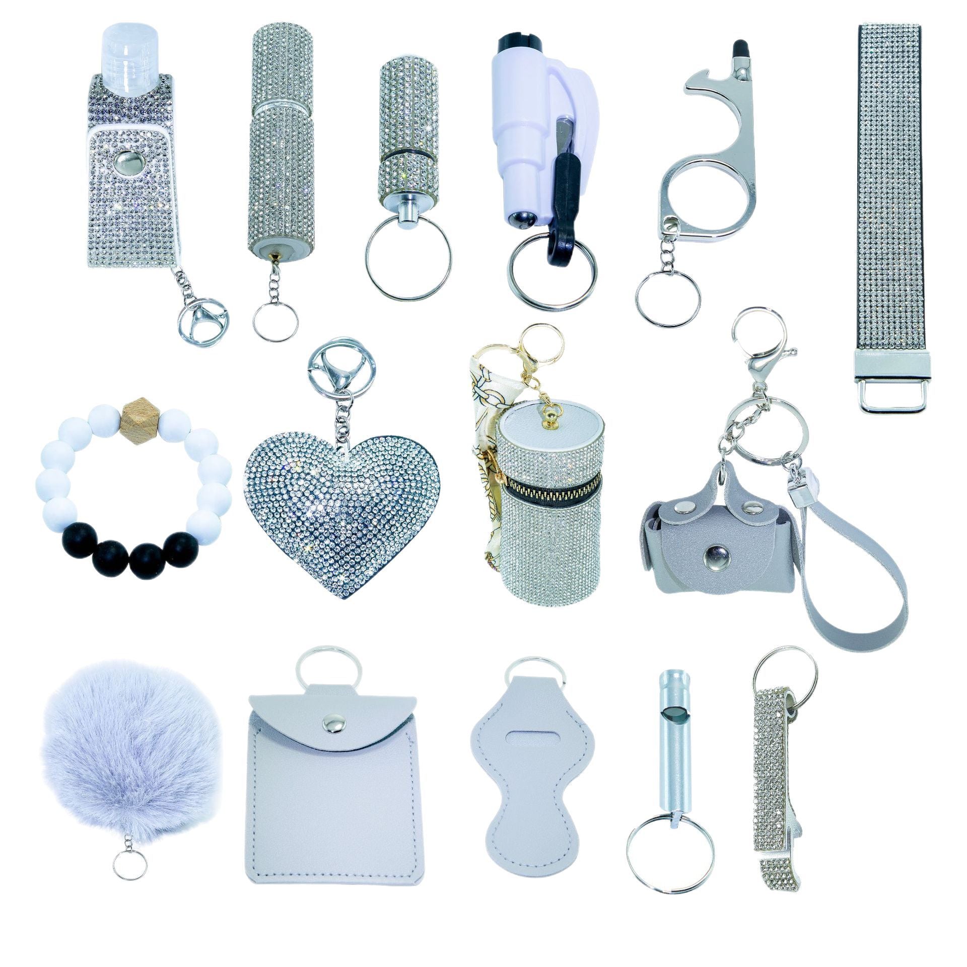 Portable Fifteen-Piece Keychain Set