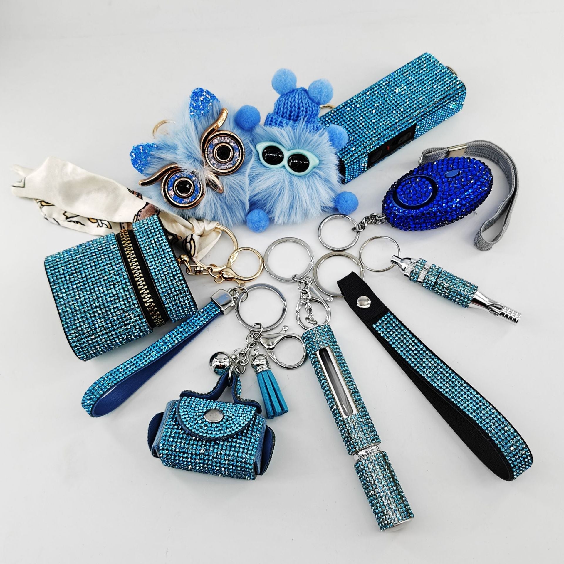 9-Piece Multi-Functional Keychain For Self-Defense