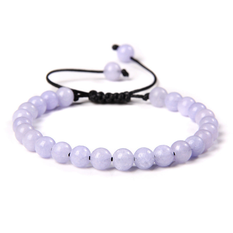 6mm Natural Stone Beads Womens Bracelet Yoga Energy Sports