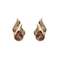 2026 Metal Teardrop Stud Earrings, European Retro Light Luxury Jewelry