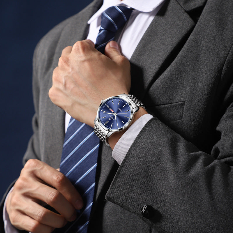 Swiss-brand Mens Watch Water-resistant Quartz Wristwatch