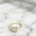 Golden Light-luxury Elegant Open-ring Design