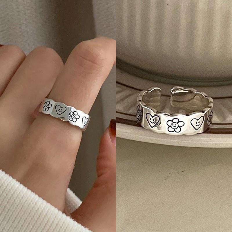 925 Sterling Silver Irregular Plain Band Ring For Women, Minimalist INS Style, Non-Tarnish Versatile Stackable Finger Rings