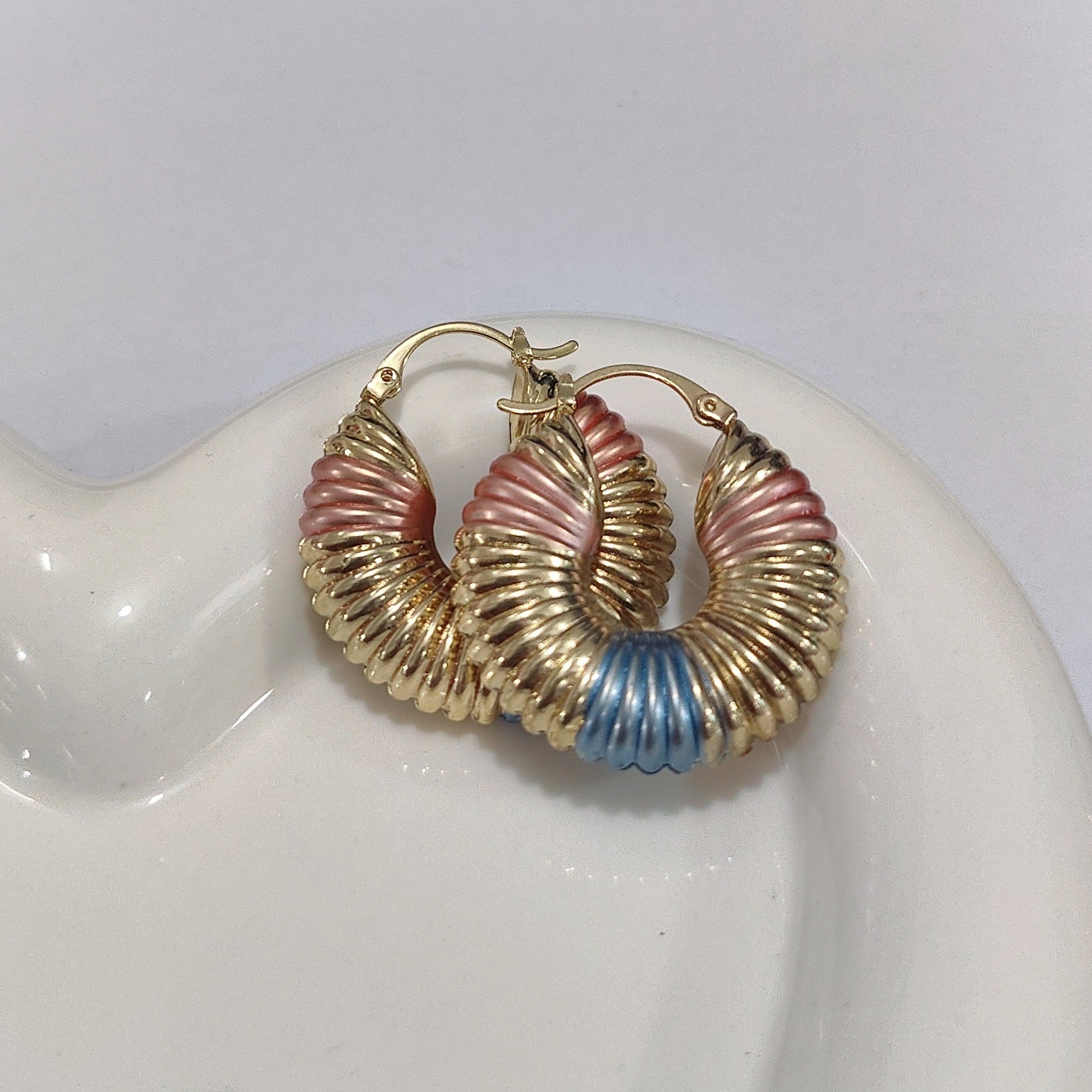 European And American Trendy Womens Copper Earrings