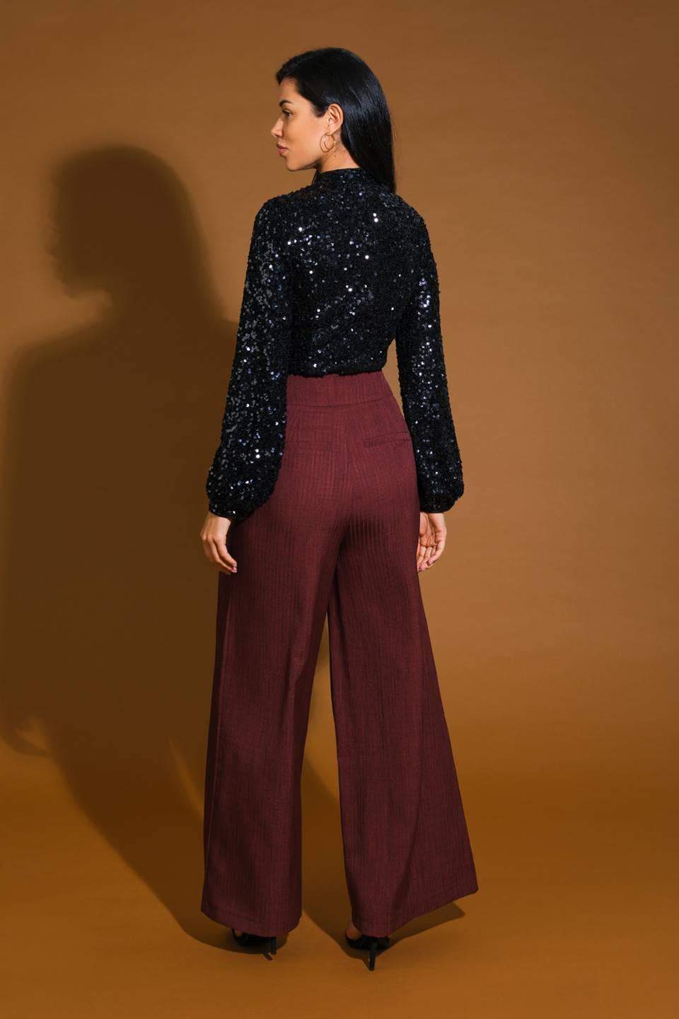 Black Sequin Top
