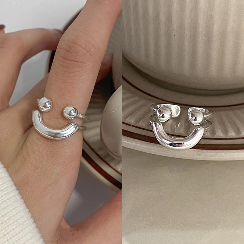925 Sterling Silver Irregular Plain Band Ring For Women, Minimalist INS Style, Non-Tarnish Versatile Stackable Finger Rings