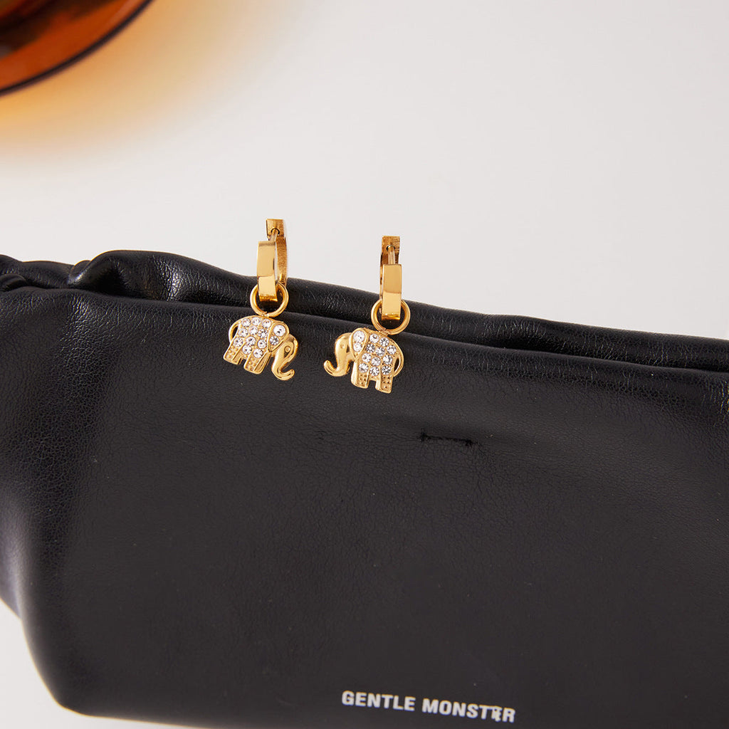 Elephant Zircon Earring Collection