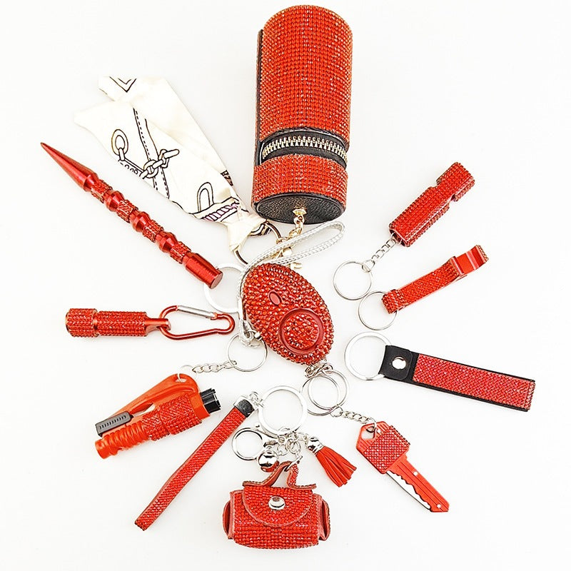 Creative Portable 10-Piece Keychain Set