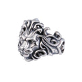 Majestic Lion Silver Jewelry Mens Silver-Plated Ring