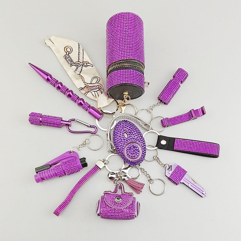 Creative Portable 10-Piece Keychain Set
