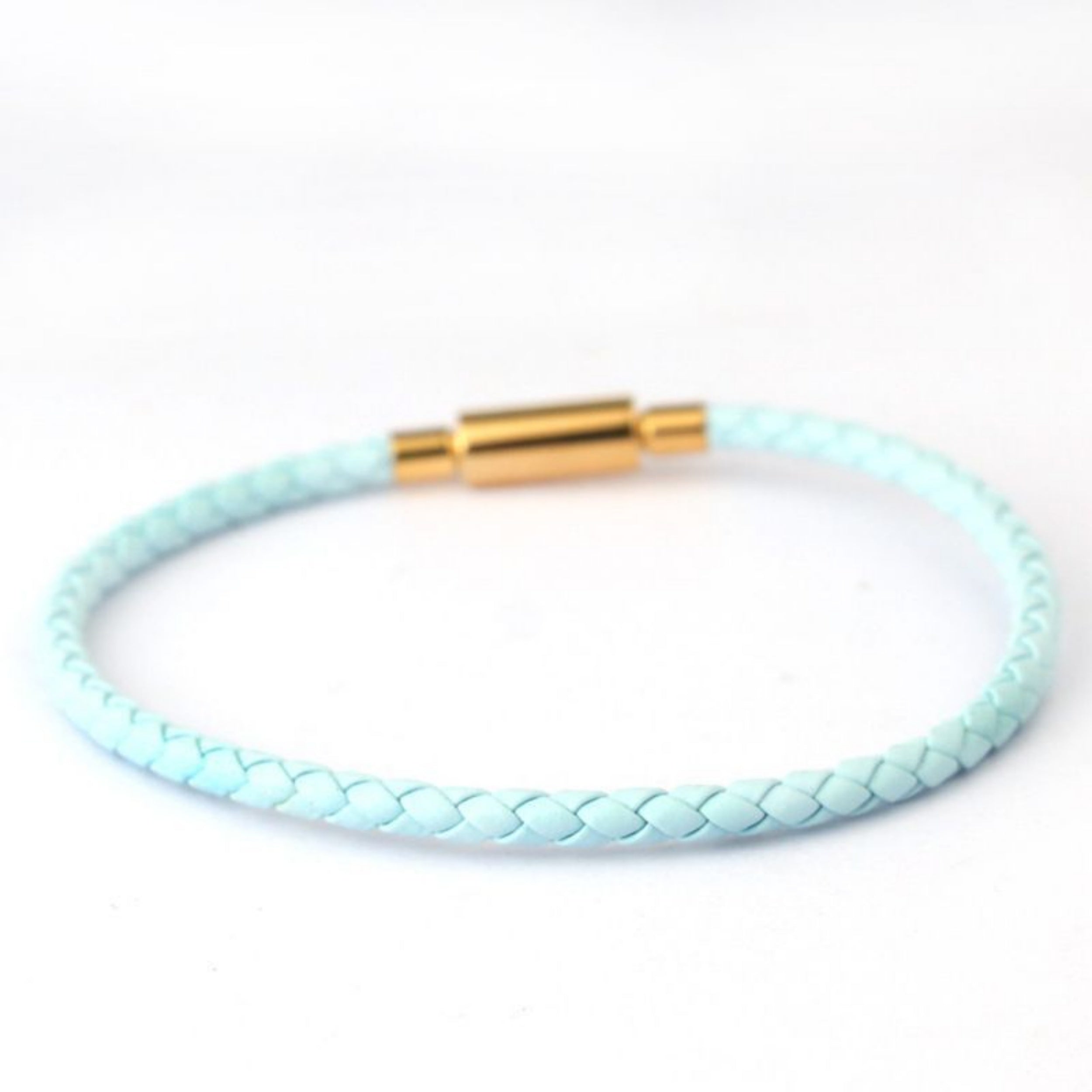 3.0mm Stainless Steel Leather Cord Bracelet With A Single Buckle And Wear-resistant Edging