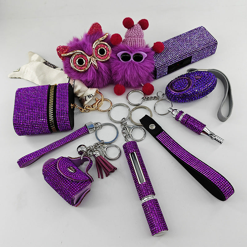 9-Piece Multi-Functional Keychain For Self-Defense