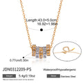 Stainless Steel Zircon Spinner Necklace Collection