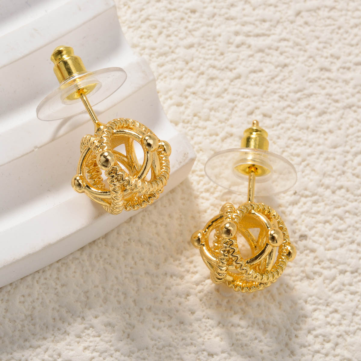 Minimalist Hollow Star Copper-Plated Stud Earrings For Women