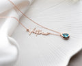 Personalized Cursive Name & Birthstone Necklace