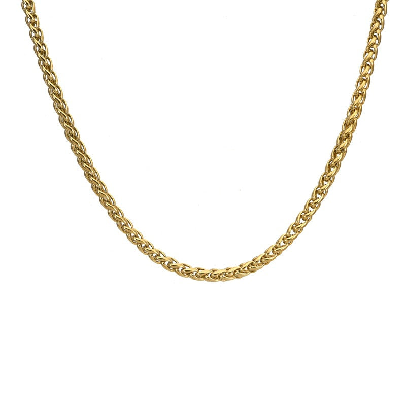 Stainless Steel Skeletal Chain Personalized Simple Fashionable Versatile Necklace Jewelry