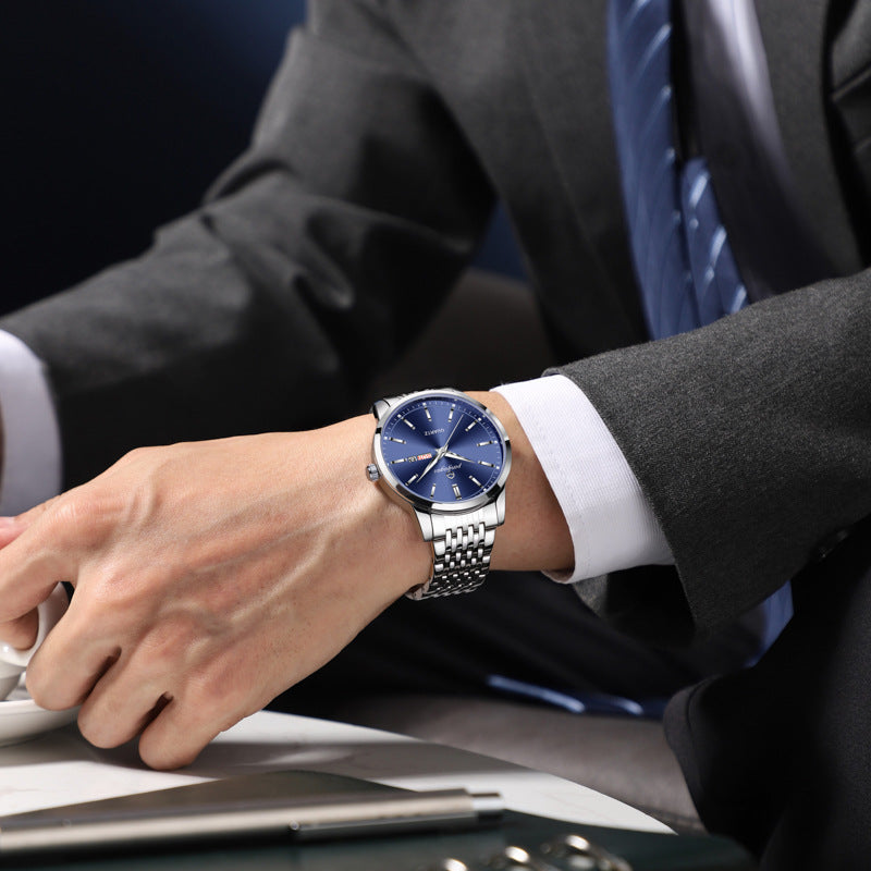 Swiss-brand Mens Watch Water-resistant Quartz Wristwatch