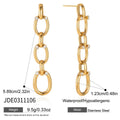 Rhinestone Chain Tassel Earrings
