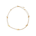 18K gold lightweight luxury pig nose necklace