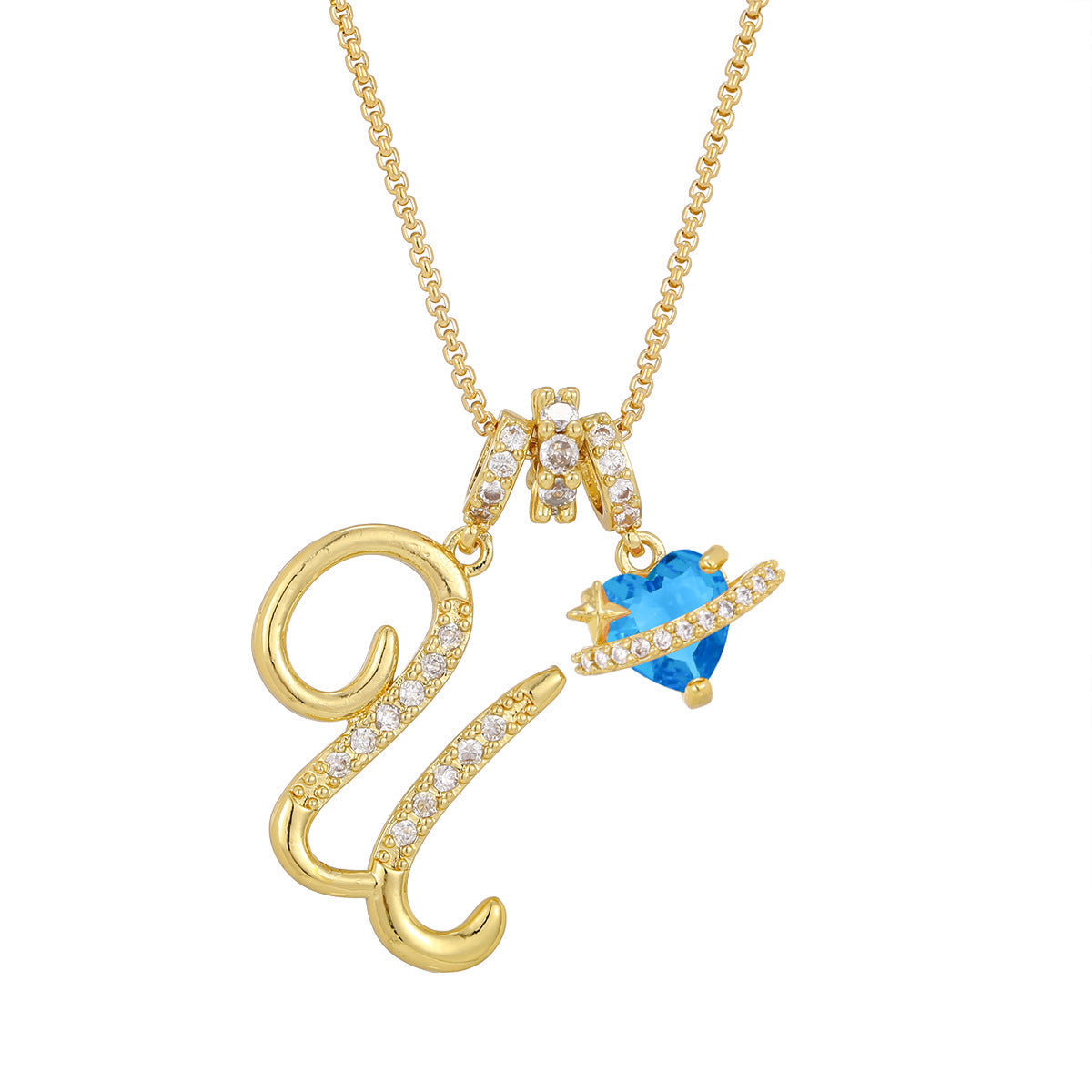 26-letter Alphabet Necklace Dainty And Luxe For Girls