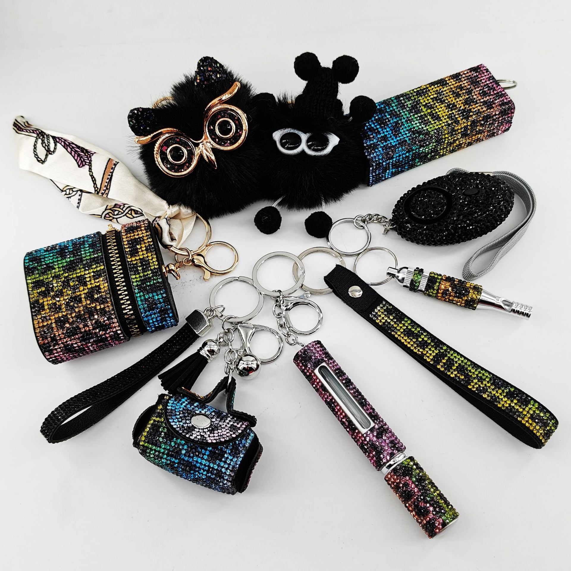 9-Piece Multi-Functional Keychain For Self-Defense