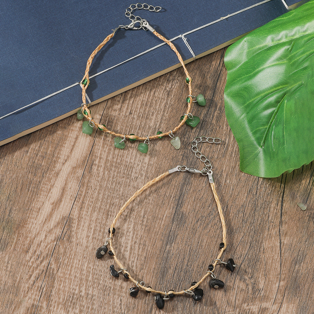 Bohemian Multicolor Pebble Anklet For Women