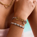 18k gold light luxury high-end titanium steel bracelet
