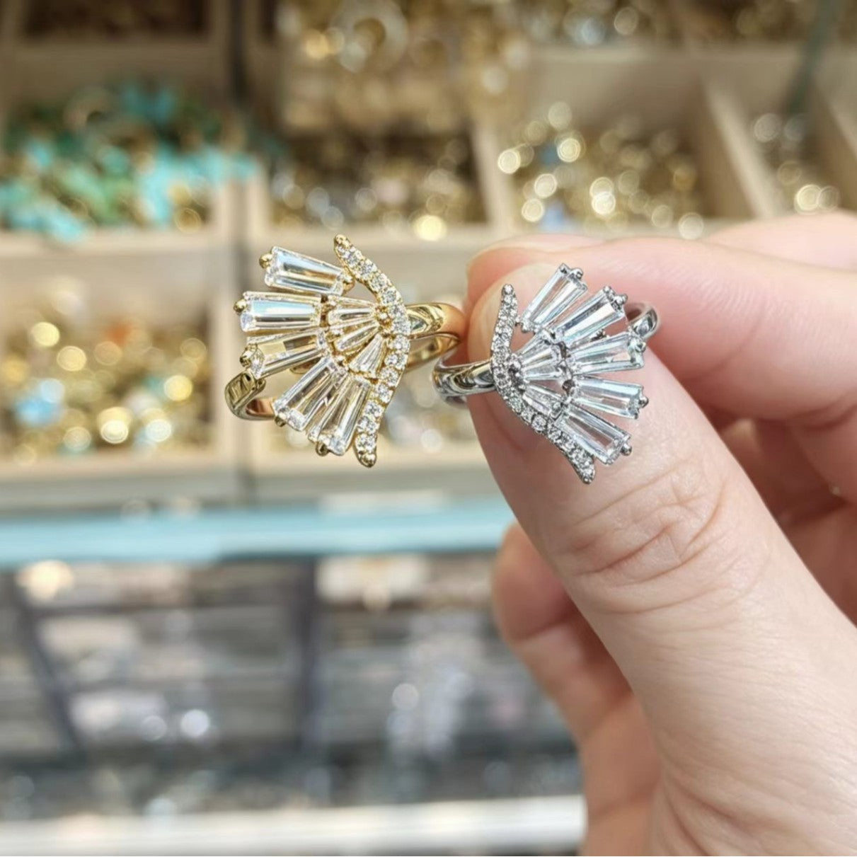 Personalized Zircon Womens Ring