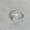 925 Sterling Silver Irregular Stackable Rings For Women, Minimalist INS Style Plain Band, Non-Tarnish Versatile Finger Jewelry For Daily Wear