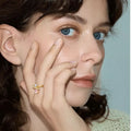 Cat's Eye Stone Bow Ring For Women