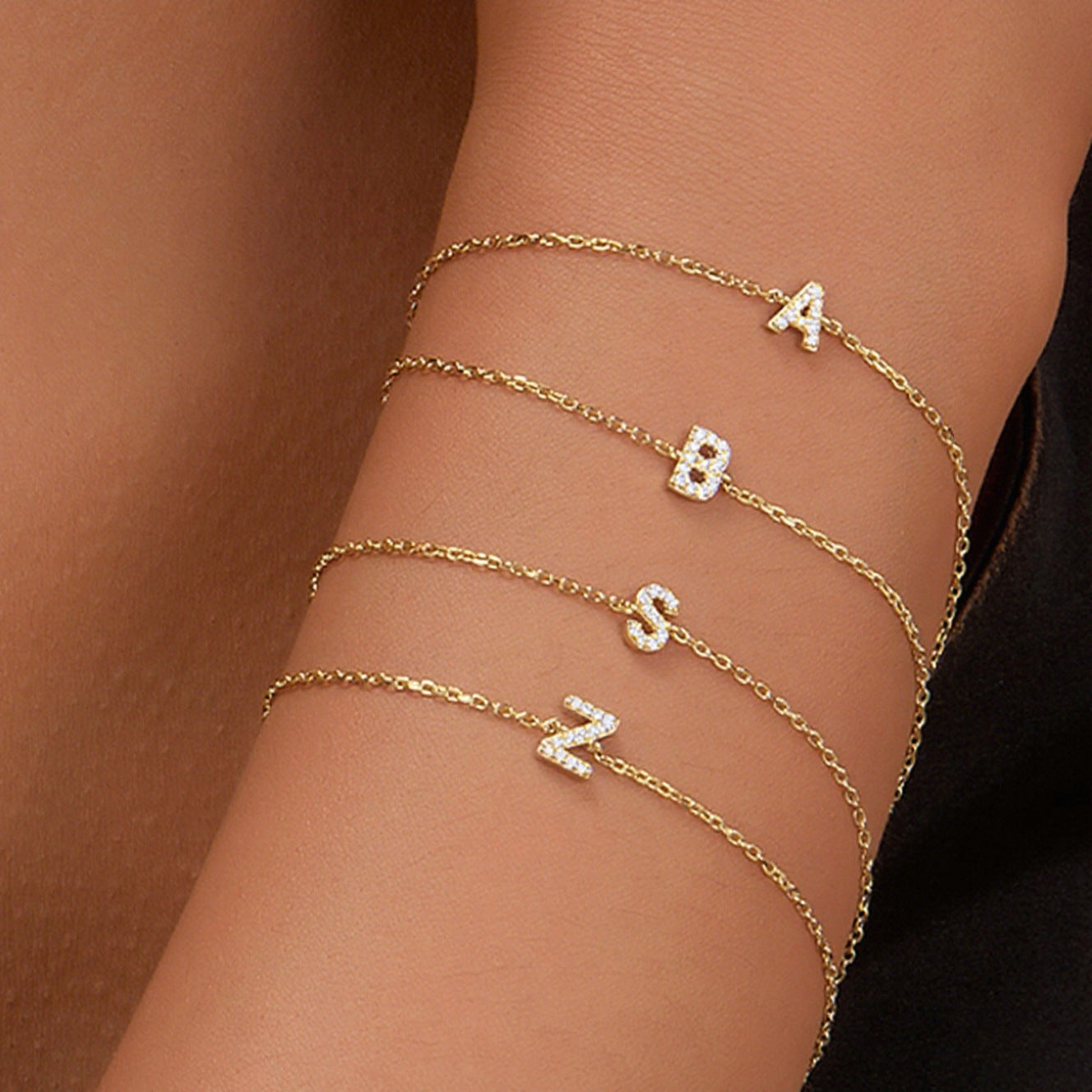 European And American-style Zircon Womens Bracelet