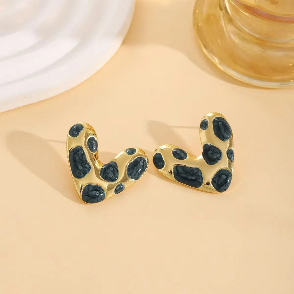 Stainless Steel Oil-dripping Women's Earrings