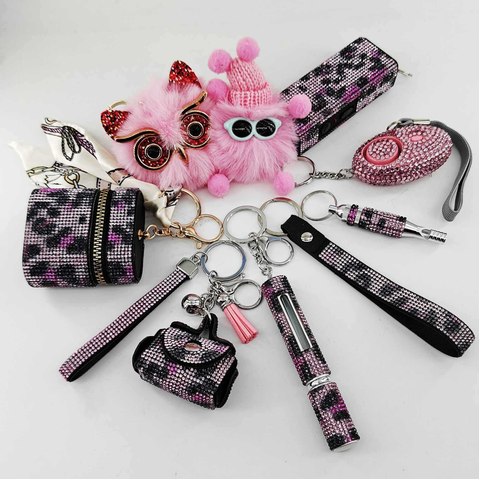 9-Piece Multi-Functional Keychain For Self-Defense