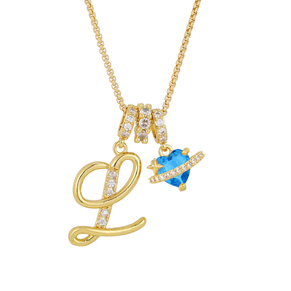 26-letter Alphabet Necklace Dainty And Luxe For Girls