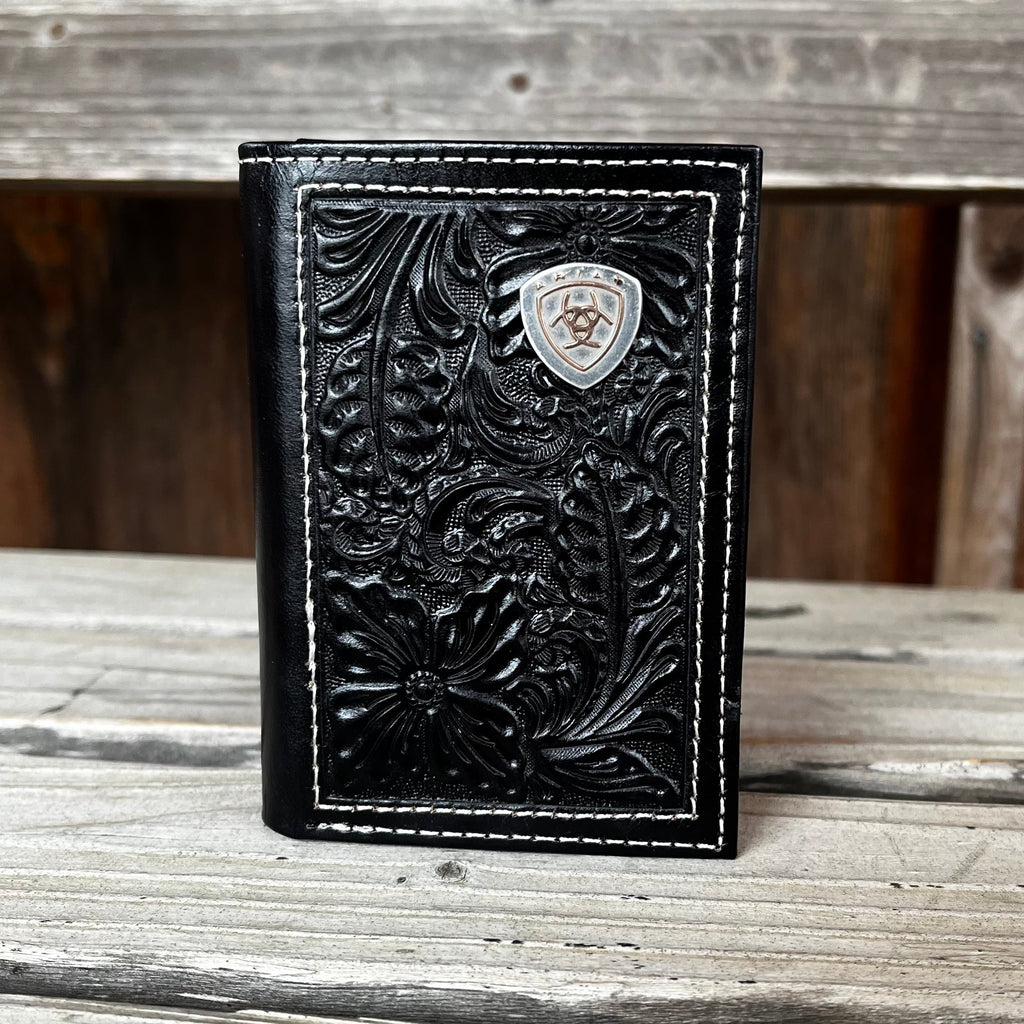 Black Floral Trifold | Ariat